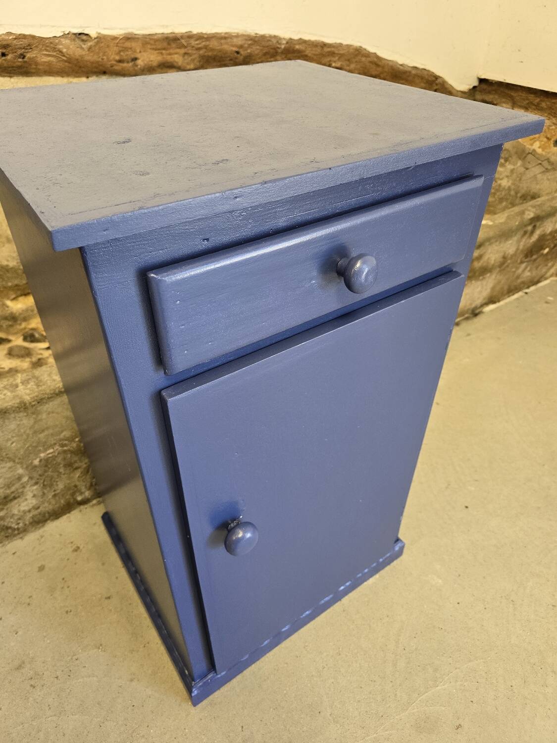 Small buffet one door one drawer Mado repainted