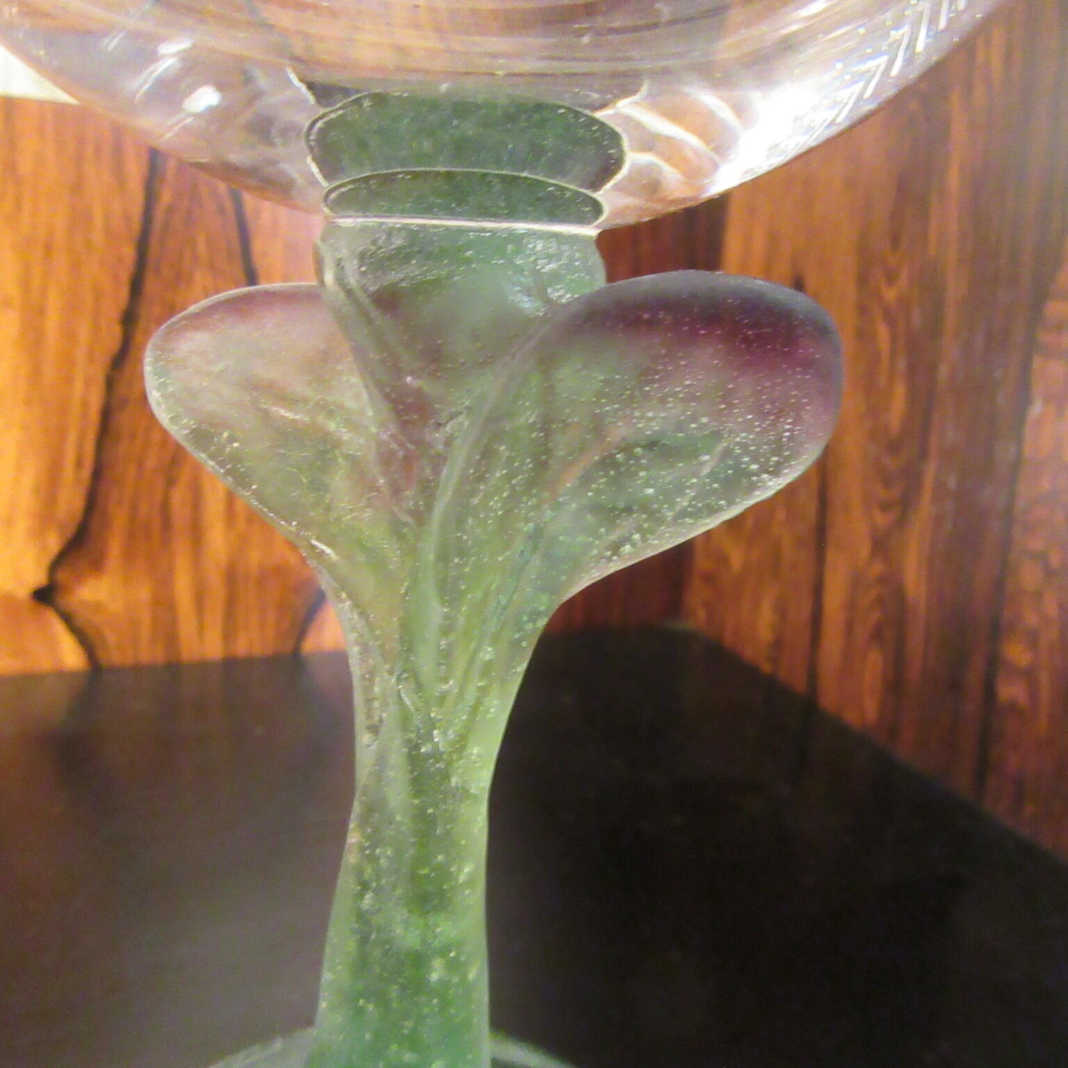 DAUM Crystal champagne glass glass stand