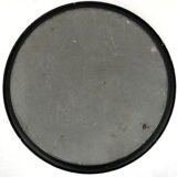 Painted sheet metal tray decorated with flowers