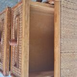 Rattan chest of drawers from the 1970s.