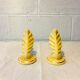 Pair of earthenware sconces, vintage 50s
