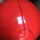 Lampe Artemide Pallade rouge, années 70