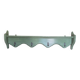 Antique wall shelf with a green patina