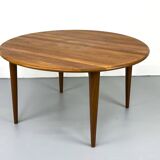 Circular Teak Coffee Table from Mikael Laursen, 1960s