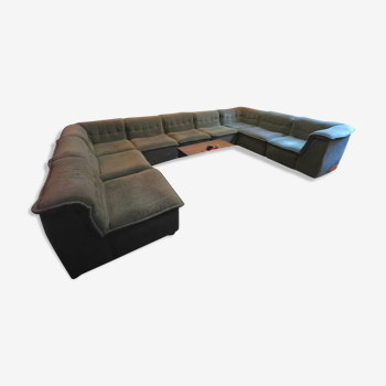 Modular sofa xxl from Rolf Benz 9 modules velour moumout