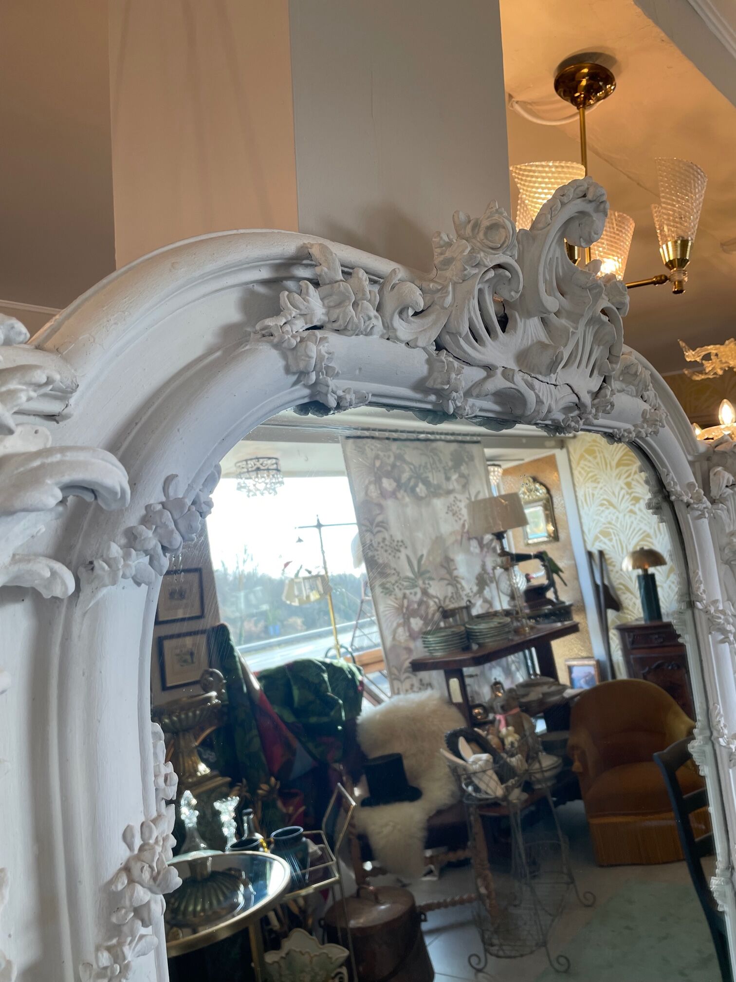 Painted mirror 138x185cm