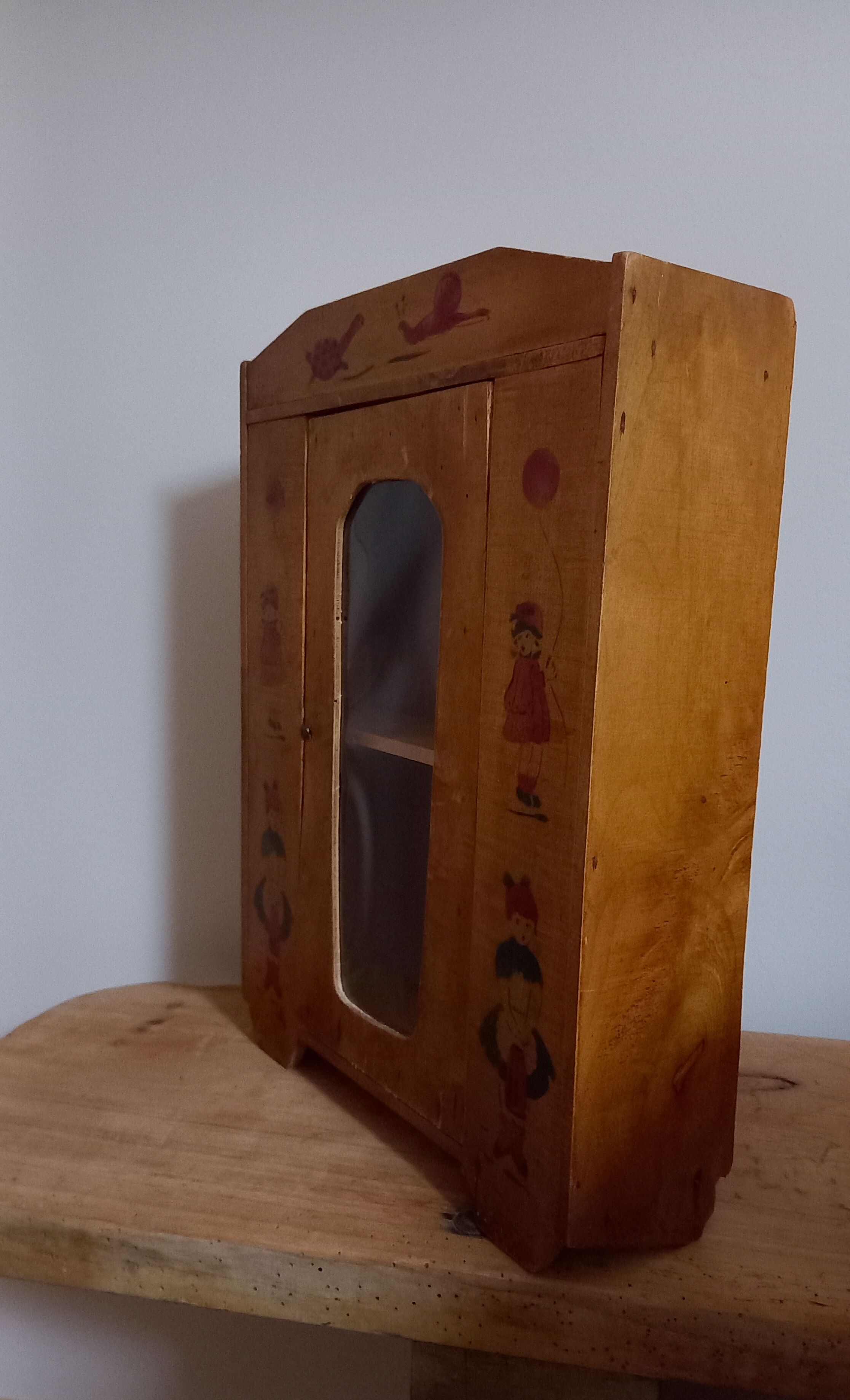 Vintage wooden children's room cabinet