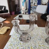 Crystal candle holders