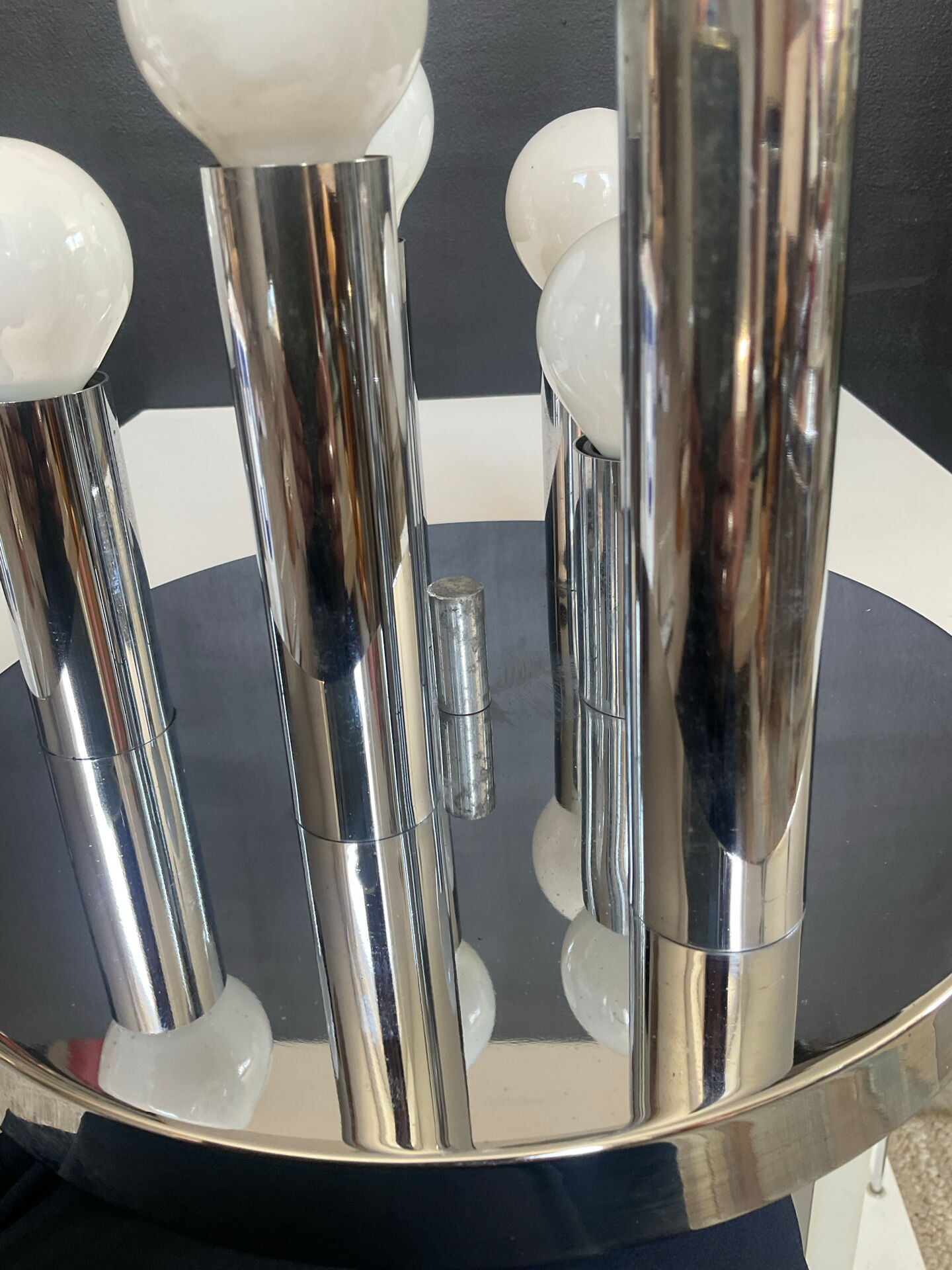 Sciolari ceiling light for a baker from the 1970s.