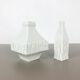 Set of 2 modernist 1960s vase sculptures Peter Müller for Sgrafo Modern, Germany