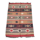 Kilim rug in jute and cotton. 125cm x 195cm