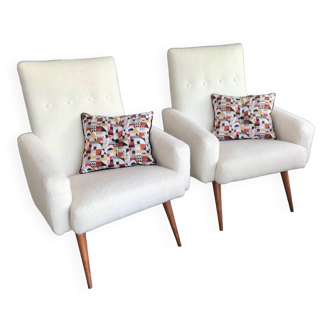 Stella armchairs 1960 completely restored