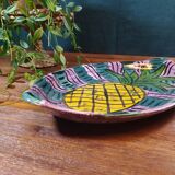 Multicolored pineapple pattern plate