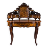 Coiffeuse en noyer Louis Philippe antique, 1860