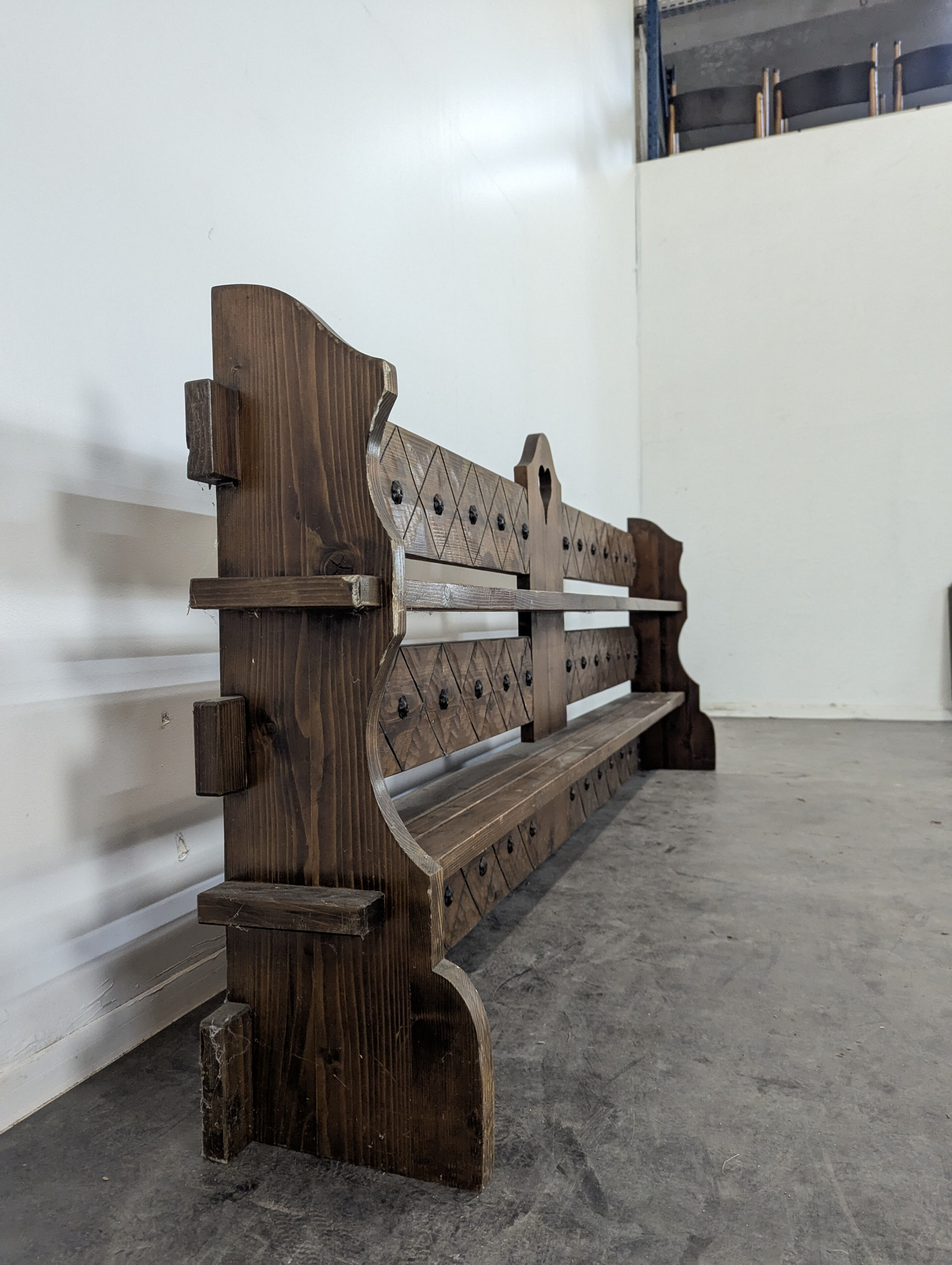 Medieval style wall shelf