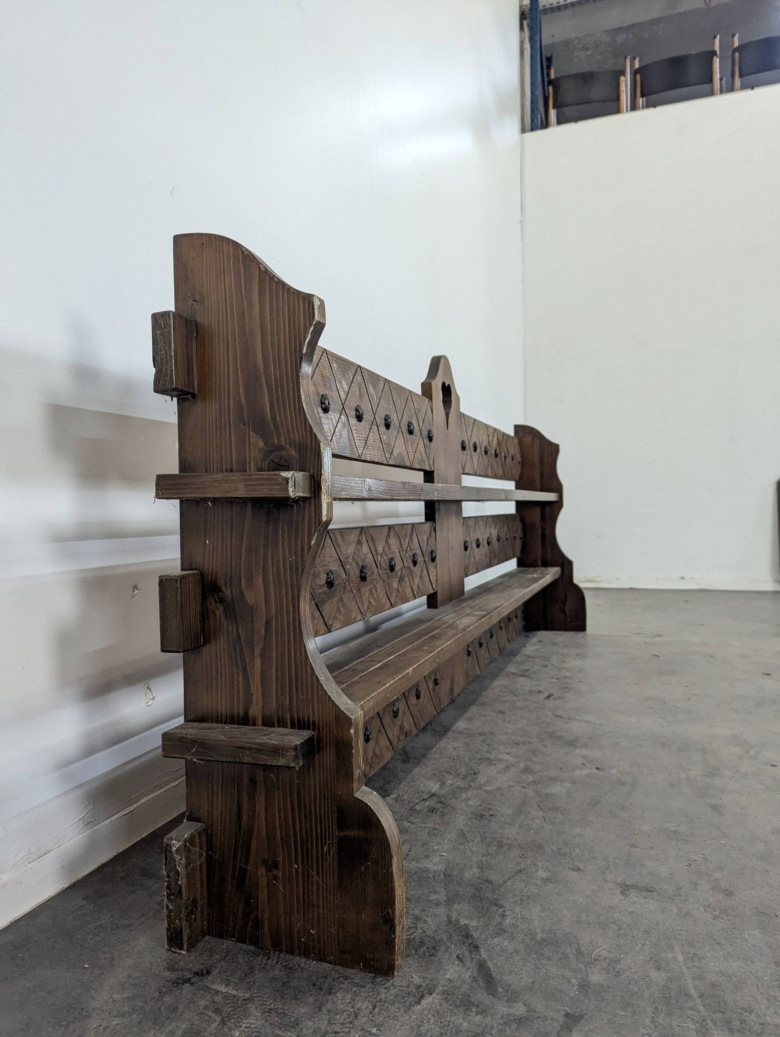 Medieval style wall shelf