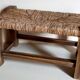 Massive wooden foot resting leg