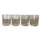 Kosta Boda Set of 4 Whiskey Glasses with Bubble Base