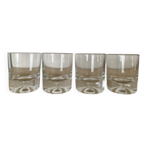 Kosta Boda Set of 4 Whiskey Glasses with Bubble Base