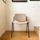 Chair DSC 106 by Giancarlo Piretti for Castelli 1970s' in beige cotton
