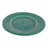 Large Scandinavian Modern Green Plate, Arol Ceramic, Halden Norway, 1950s