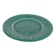 Large Scandinavian Modern Green Plate, Arol Ceramic, Halden Norway, 1950s