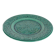 Large Scandinavian Modern Green Plate, Arol Ceramic, Halden Norway, 1950s