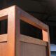Armoire moderniste en chêne massif 1950