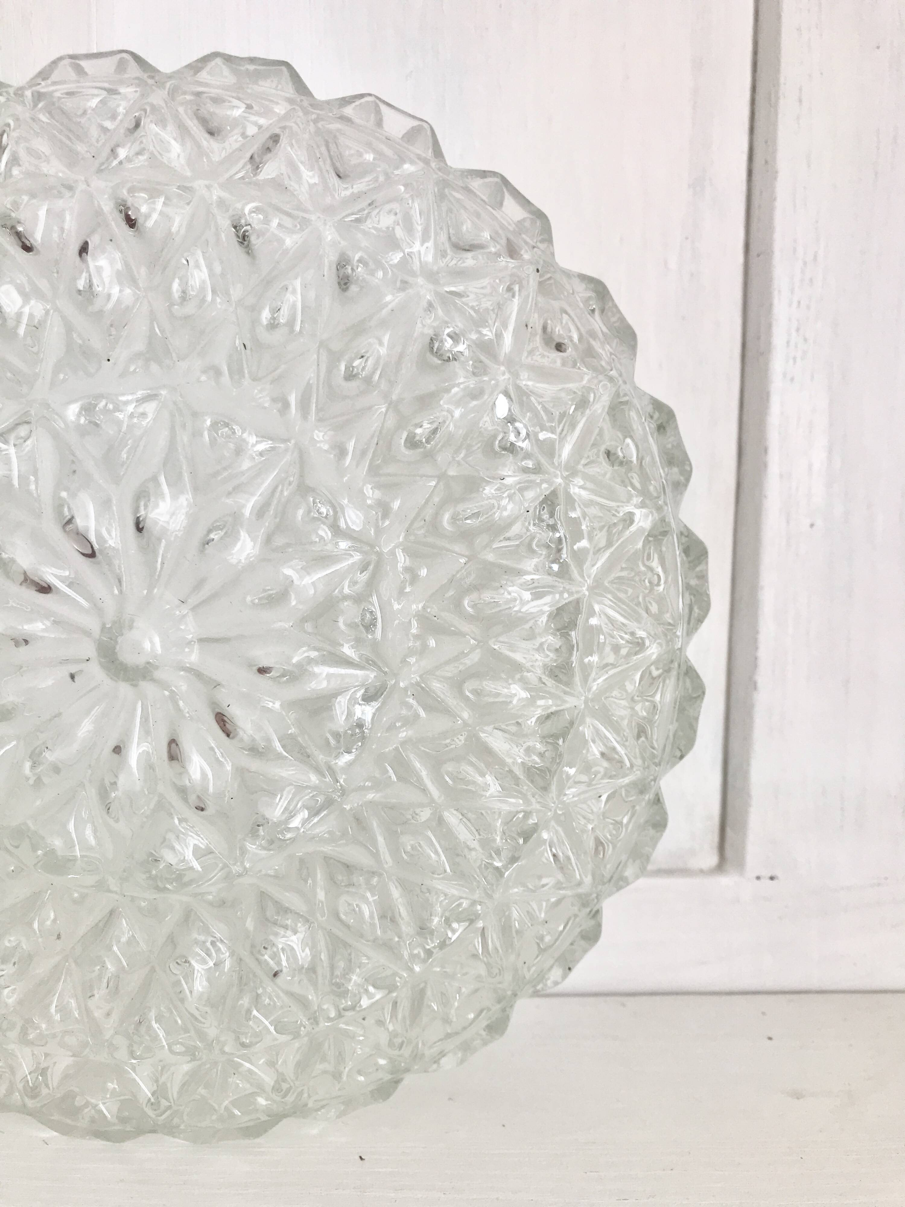 Round molded glass ceiling light ⌀ 24 cm