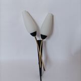 Applique 1960 laiton et métal noir