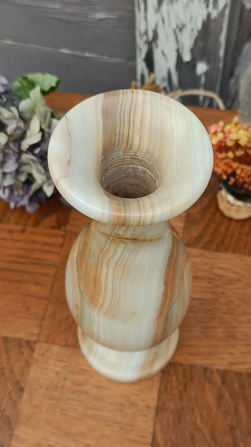 Vintage alabaster vase