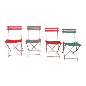 Lot de 4 chaises de jardin  terrasse