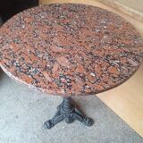Tagle marble and cast iron bistro gueridon