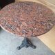 Tagle marble and cast iron bistro gueridon