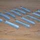 12 silver-plated knife rests