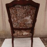 Convertible armchair with seat and back in tapestry