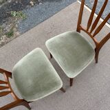 Pair of Ingrid Niels Koefoed teak chairs, Denmark 1960
