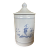 White earthenware pharmacy jar