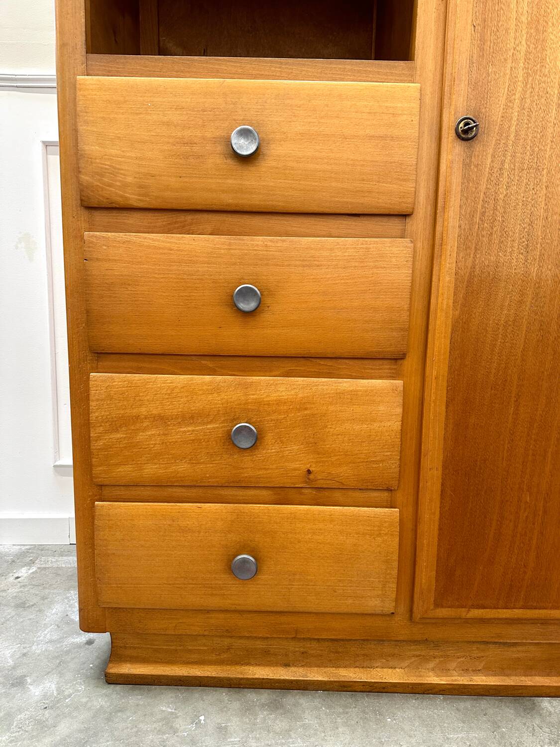 Vintage asymmetrical wardrobe