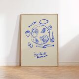 Naive Illustration giclee print, 50x70cm