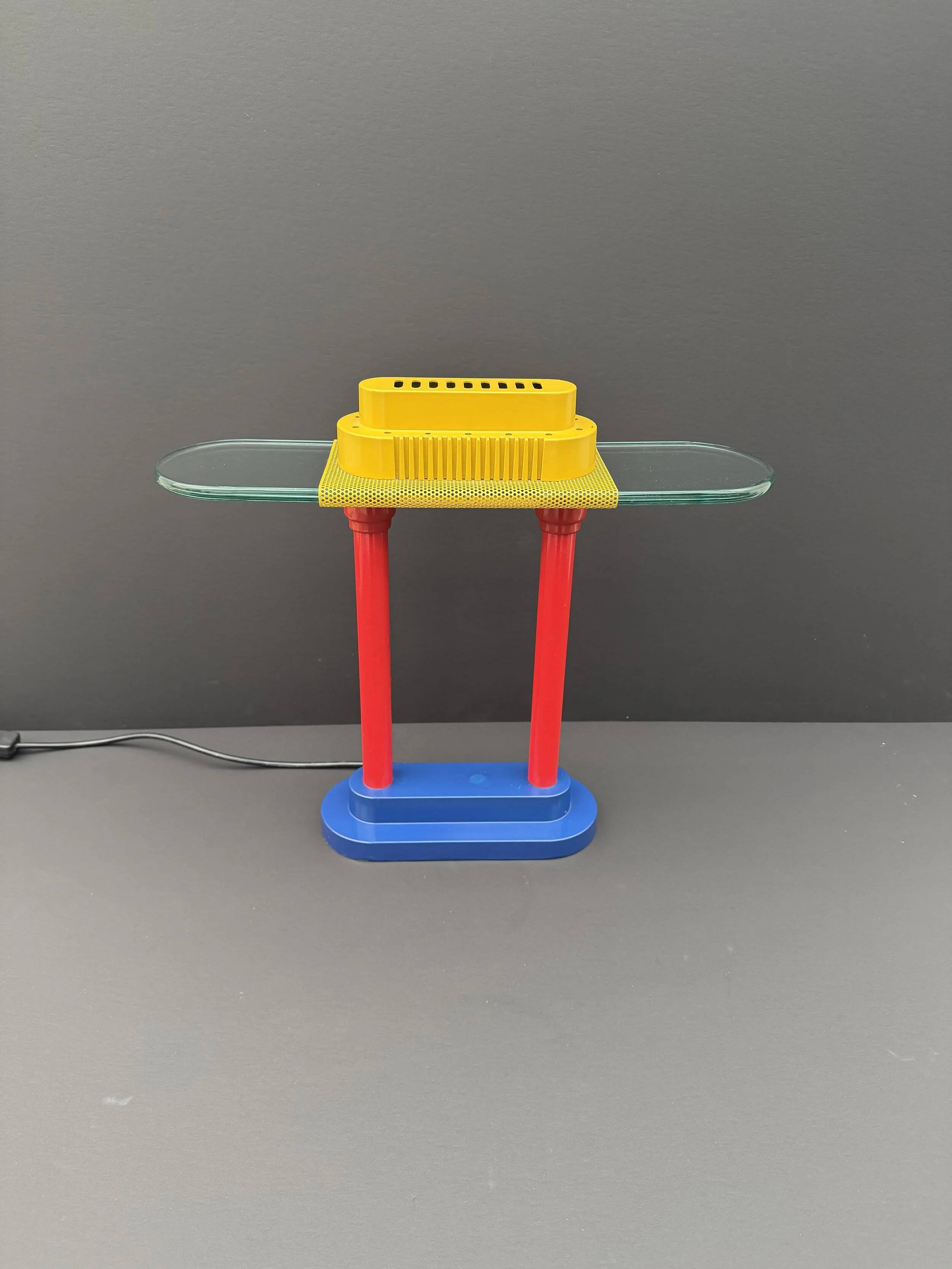 Memphis style lamp by Robert Sonneman for George Kovacs, 1980