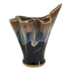 Vase en céramique vintage en forme de flamme