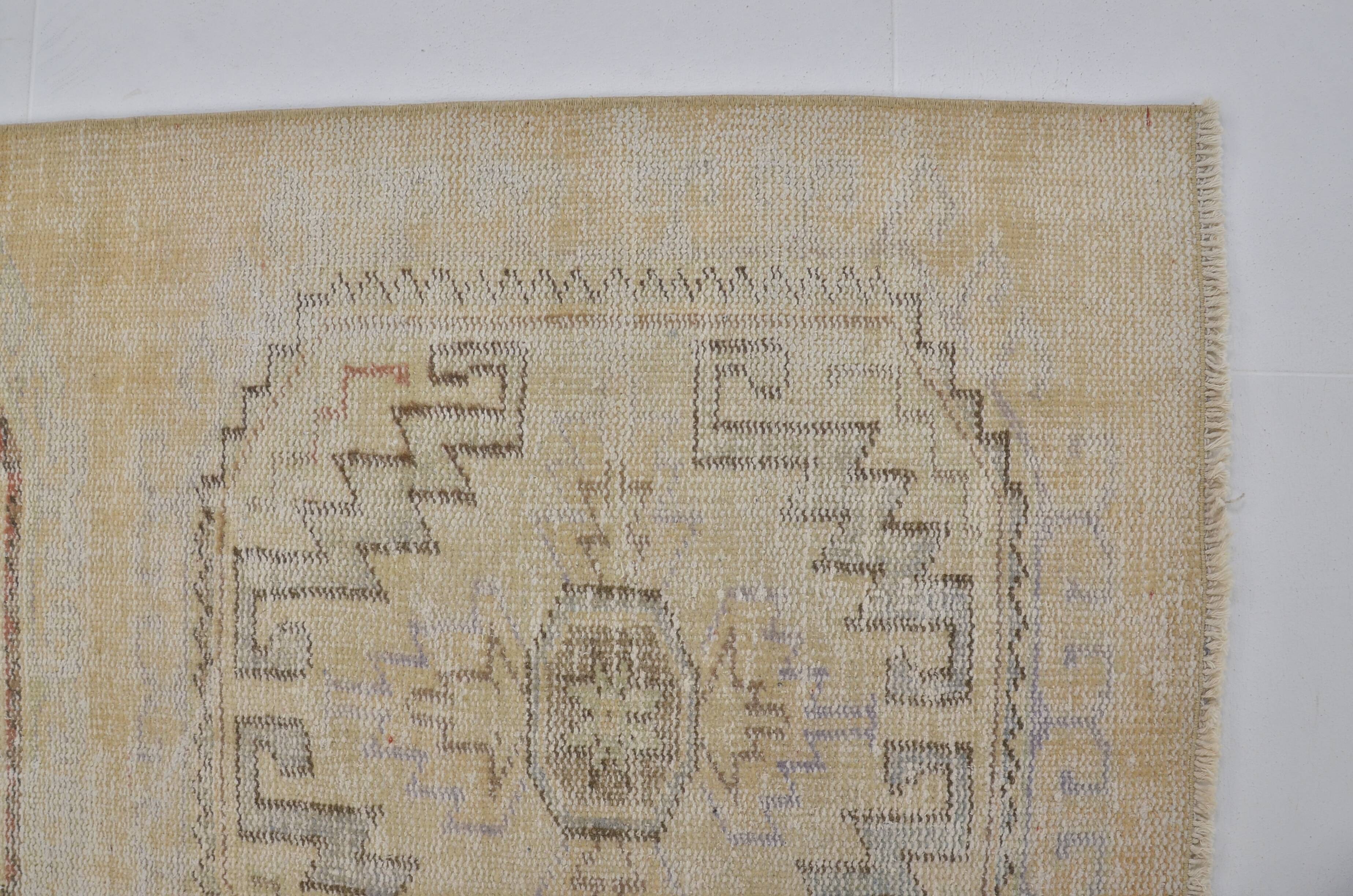 Oushak Antique Hallway Vintage Rug sku1930