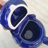 Elephant teapot by Lipton in royal blue.