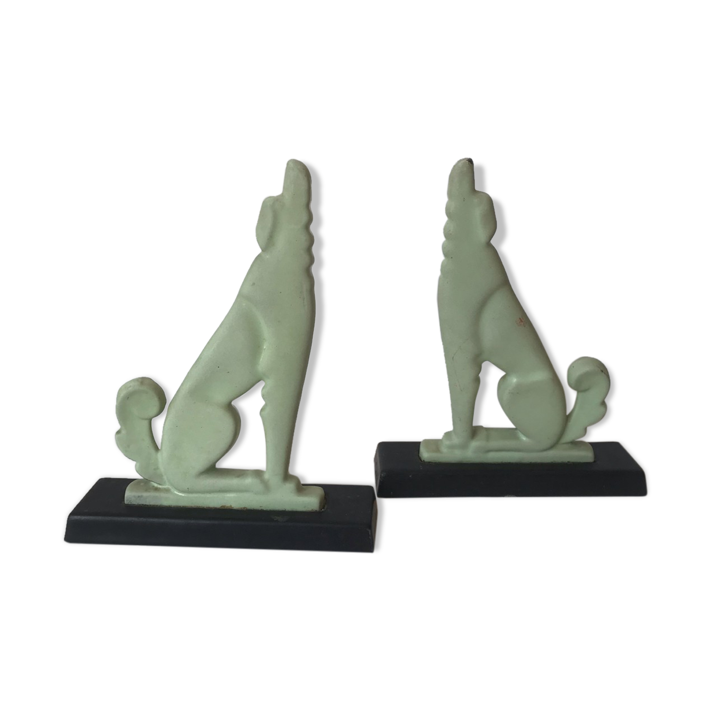 Pair of art deco book greenhouses