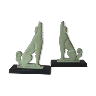 Pair of art deco book greenhouses