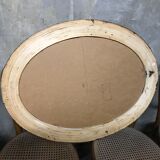Golden oval mirror Louis XVI 87x65cm