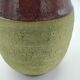 Swedish vase in pistachio sandstone and ox blood