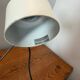White aluminium designer table lamp made in Germany vintage