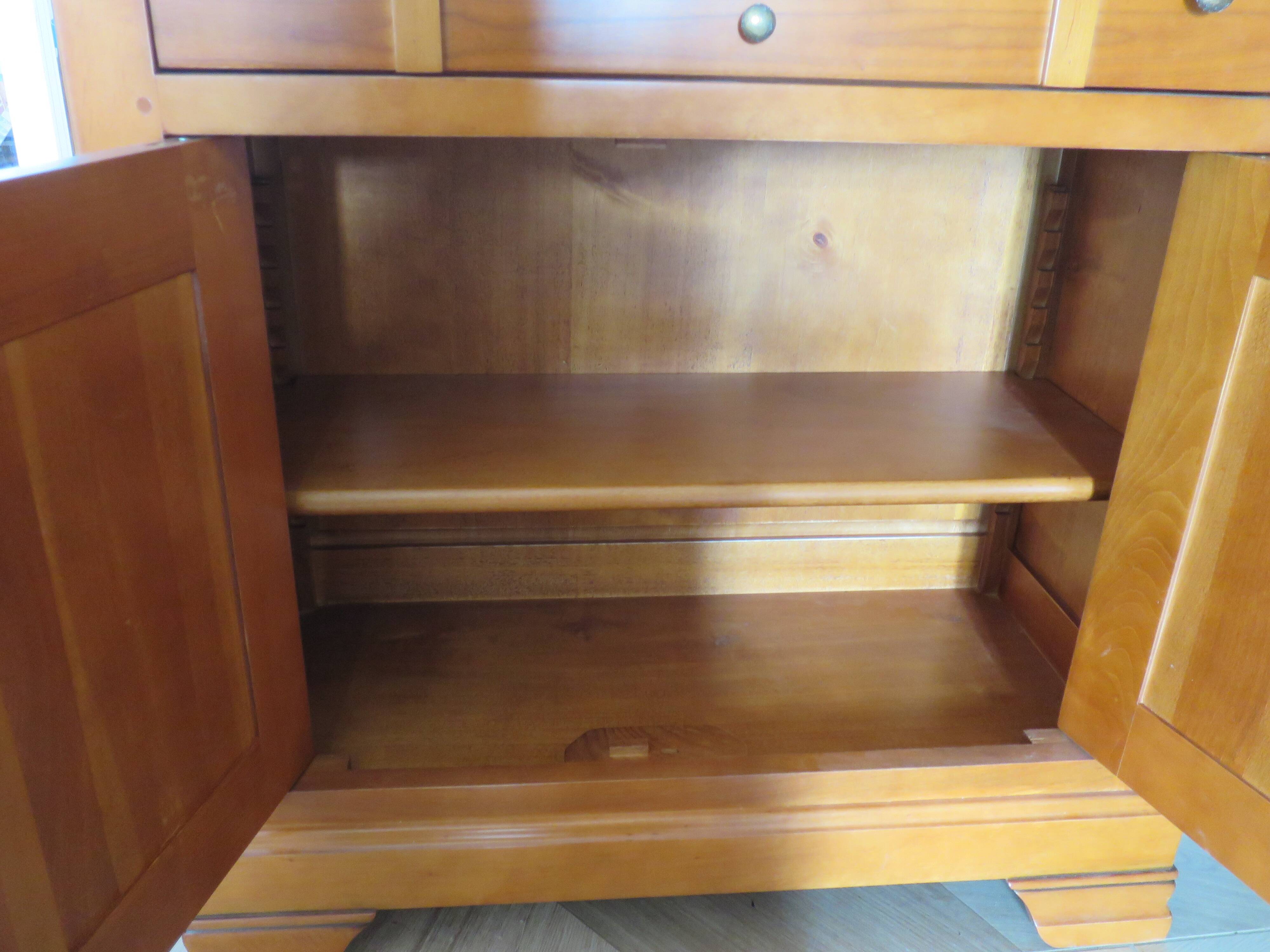 Meuble d’entrée-buffet d’appui-Louis Philippe- 1 tiroir-2 portes Merisier